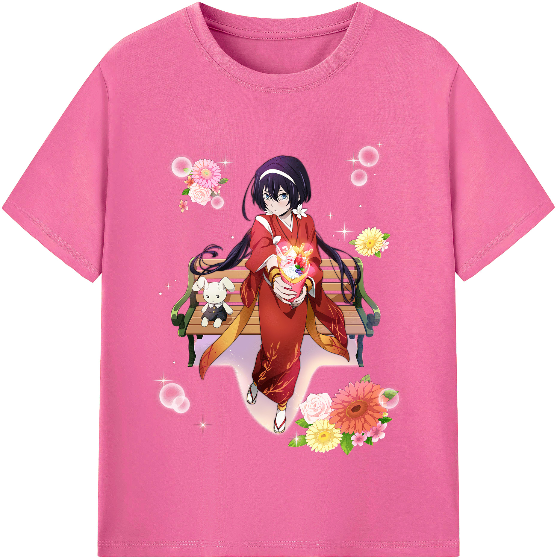 （画像用） 文豪ストレイドッグス Bungo Stray Dogs レディースカジュアルプリントTシャツ（綿100％）